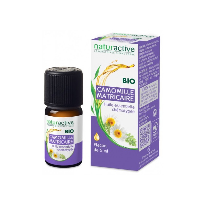 Organic Matricaria Camomile Essential Oil, Naturactive, 5 ml