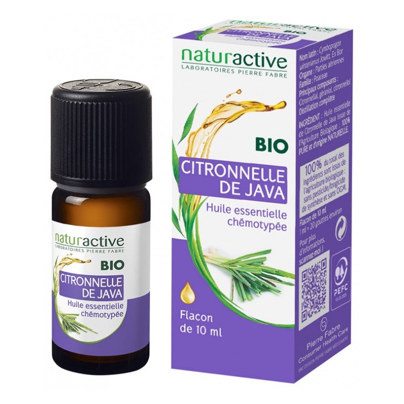  Naturactive Organic Java Lemongrass Essential Oil, 10 ml Naturactive