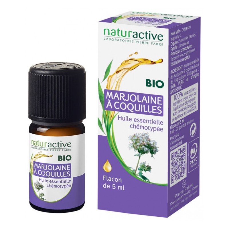 Organic Marjoram Essential Oil, Naturactive, 5 ml