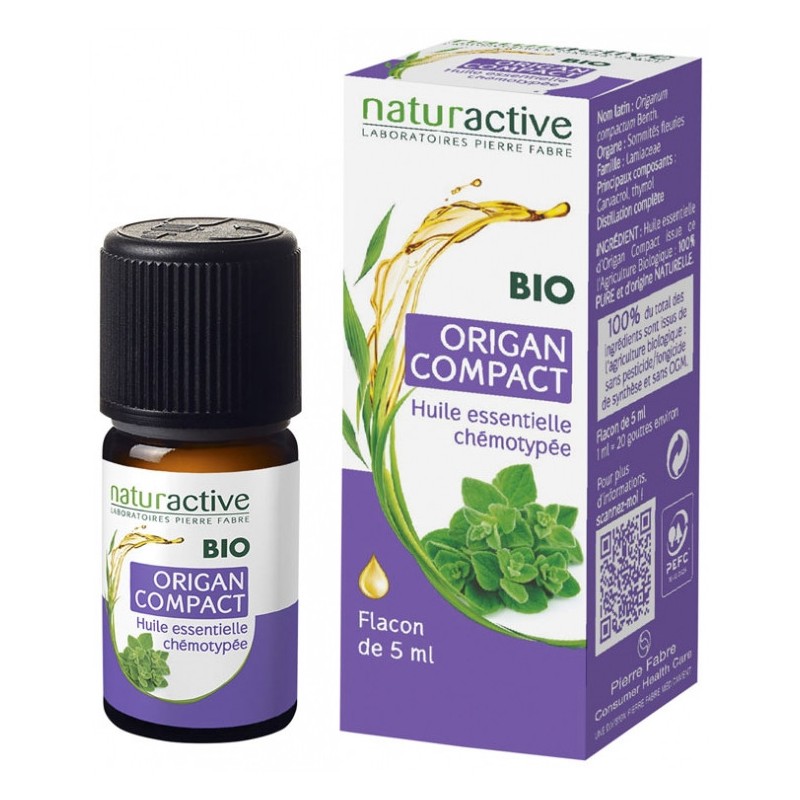 Huile Essentielle Origan Compact Bio Naturactive, 5 ml