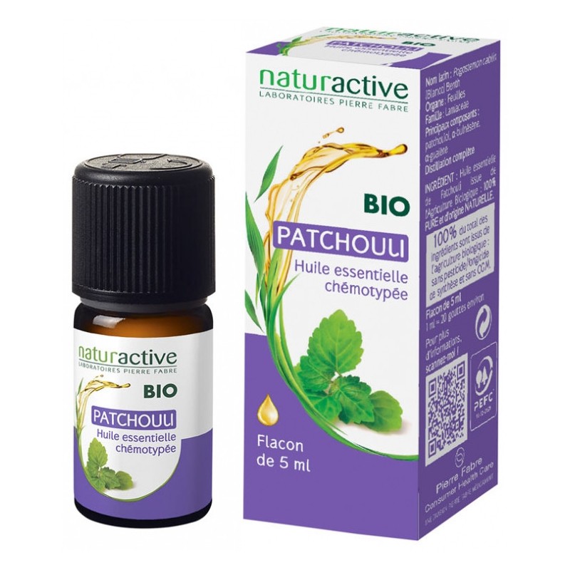 Huile Essentielle De Patchouli Bio Naturactive, 5 ml