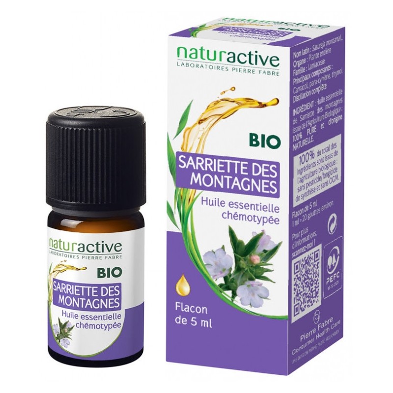 Organic Mountain Satureja Essential Oil, Naturactive - 5 ml