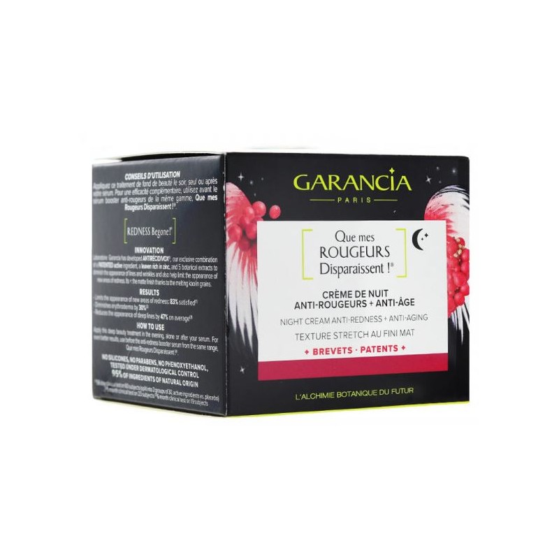 Que mes rougeurs disparaissent-night cream + anti-redness, garancia 50ml