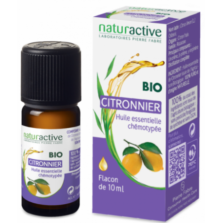 Organic Lemon Tree Essential Oil, Naturactive, 10 ml Naturactive