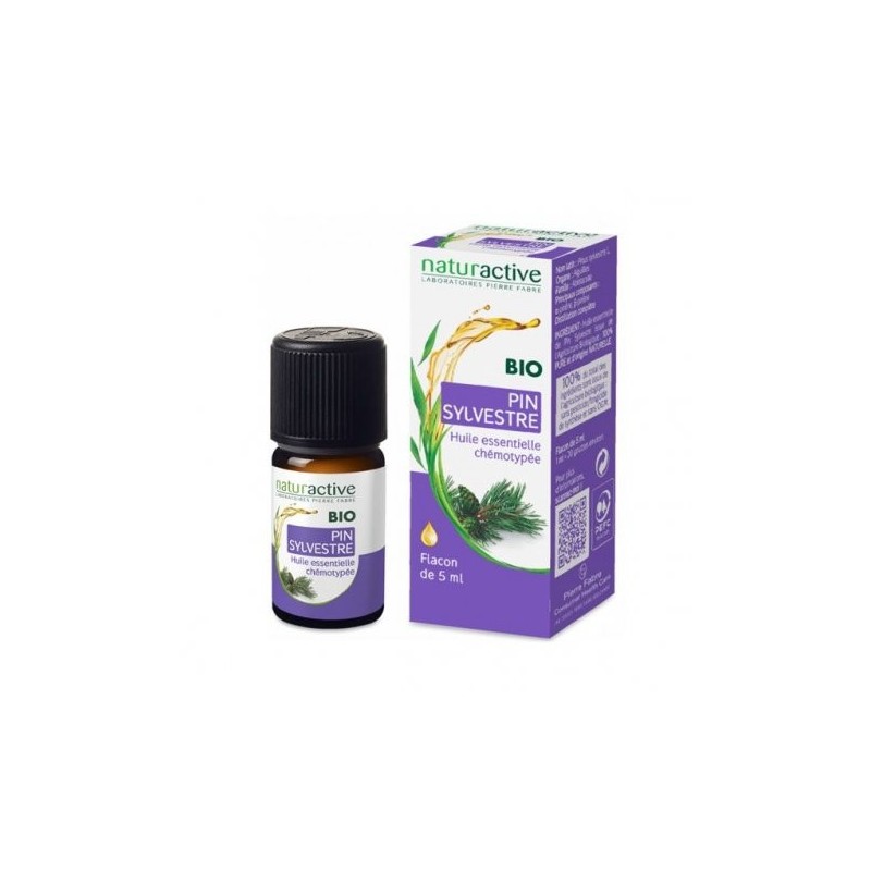  Organic Sylvester Pine Essential Oil, Naturactive, 5 ml Naturactive