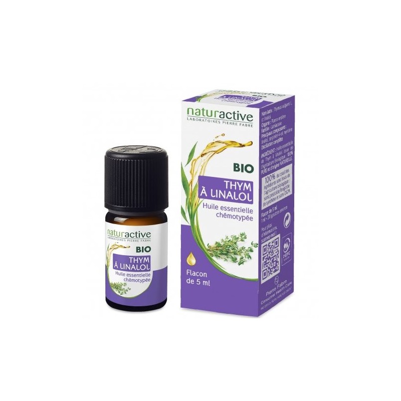 Huile Essentielle Thym A Linalol Bio - Naturactive - 5 ml