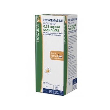 Oxomémazine Toux Sèche sans sucre Sirop + Gobelet Doseur - 150 ml Biogaran- Generique du Toplexil