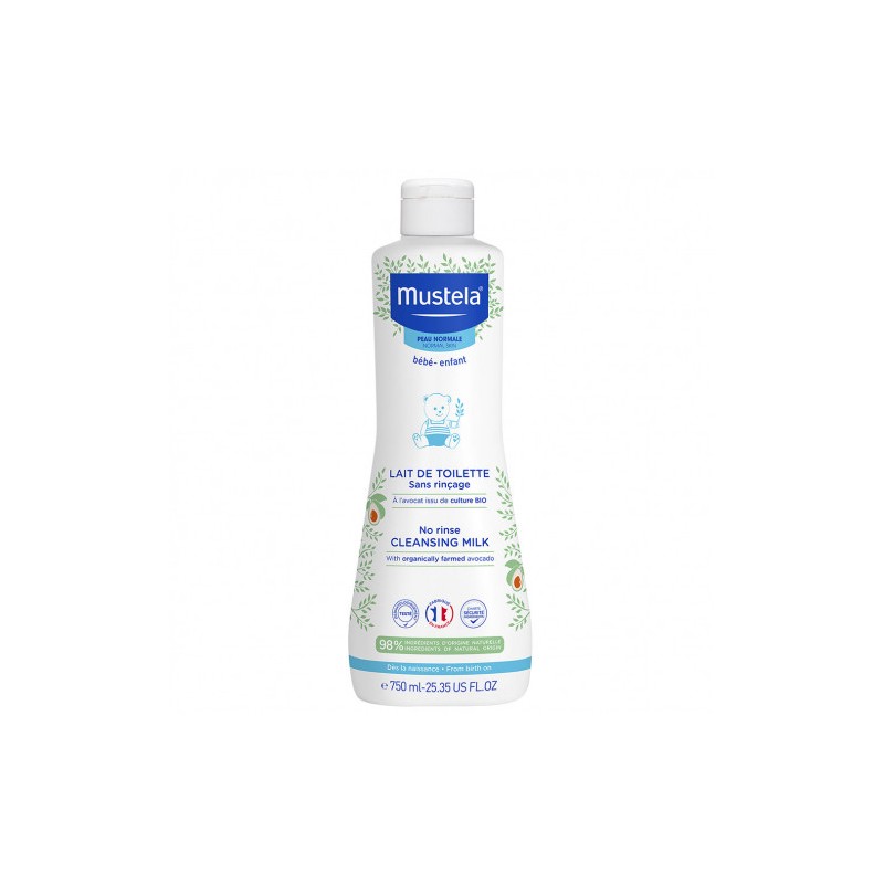 Mustela lait de toilette sans rinçage, 750ml