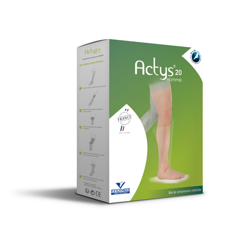 Actys 20 men's compression stockings - Class 2 - Innothera
