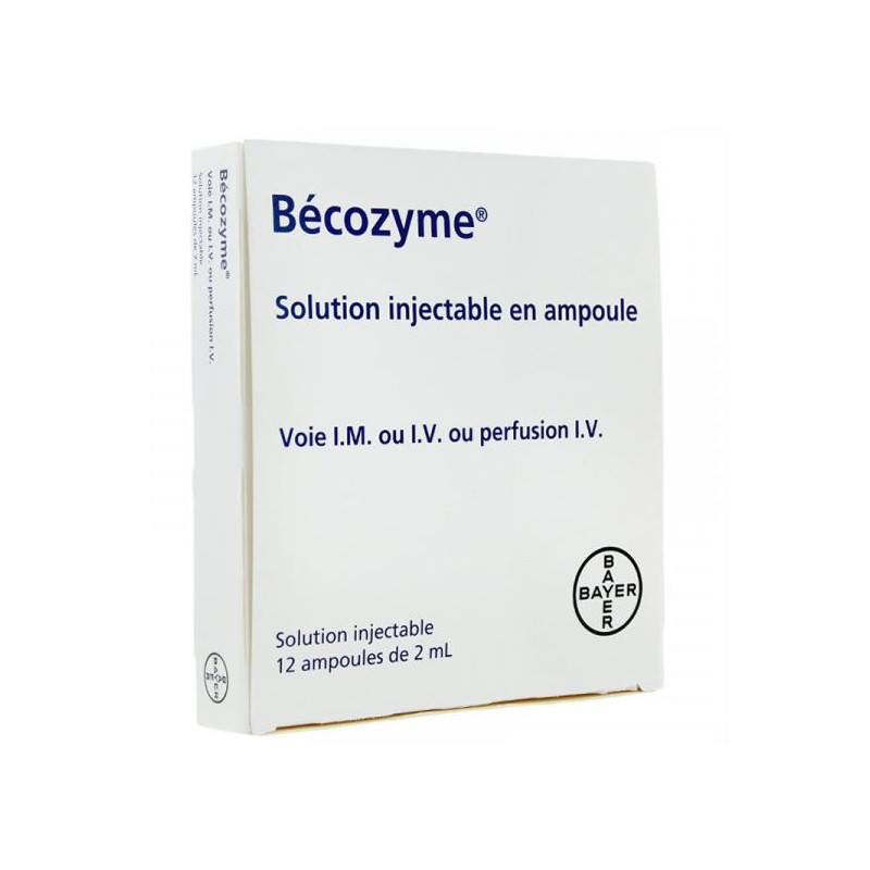 Becozyme injectable, 12 ampoules de 2 ml