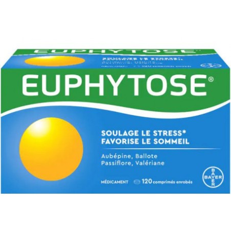  Bayer Euphytose – for sleeping problems and anxiety – 120 Tablets Bayer