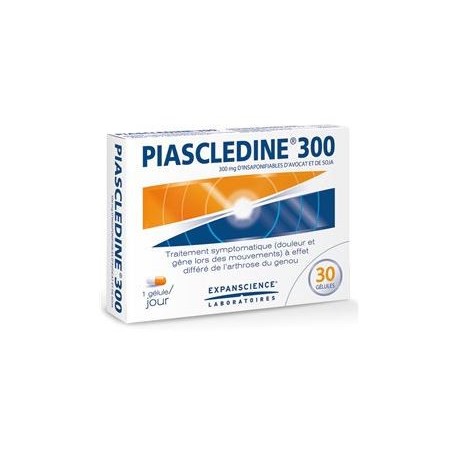 Piascledine 300 - Symptomatic Treatment of Osteoarthritis - Avocado and Soya Oils - 30 Capsules