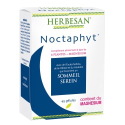 Herbesan Noctaphyt 45 gelules, Sommeil Serein, Magesium et plantes
