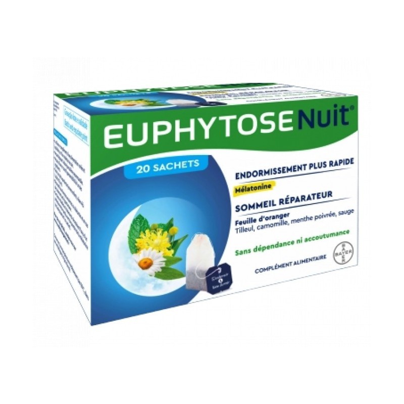 EuphytoseNuit Infusion - Melatonin - 20 Sachets