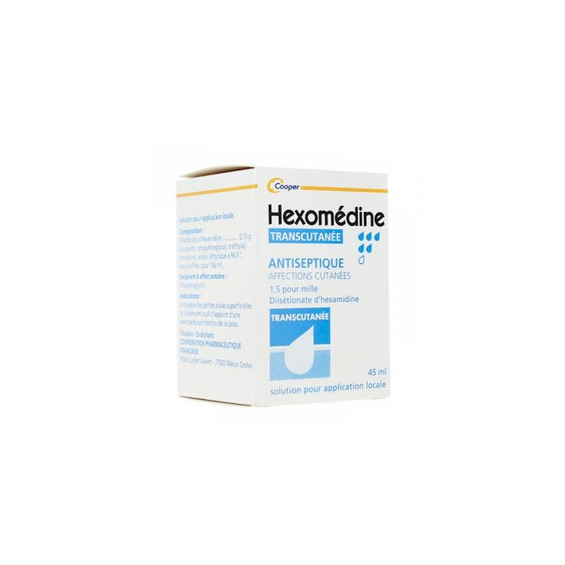 Hexomedin Transcutaneous - Solution for Local Application - 45 ml