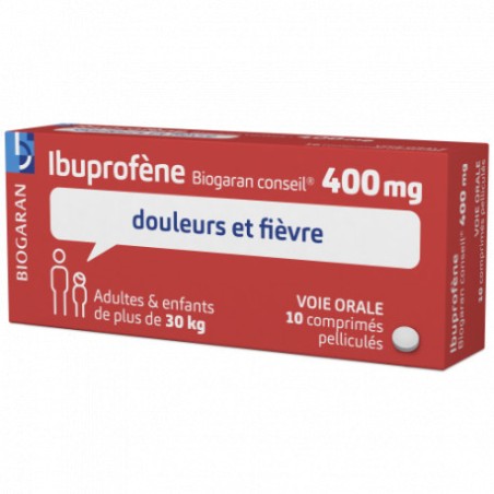  Ibuprofen Biogaran Conseil 400 mg - 10 Film-coated tablets Biogaran Conseil