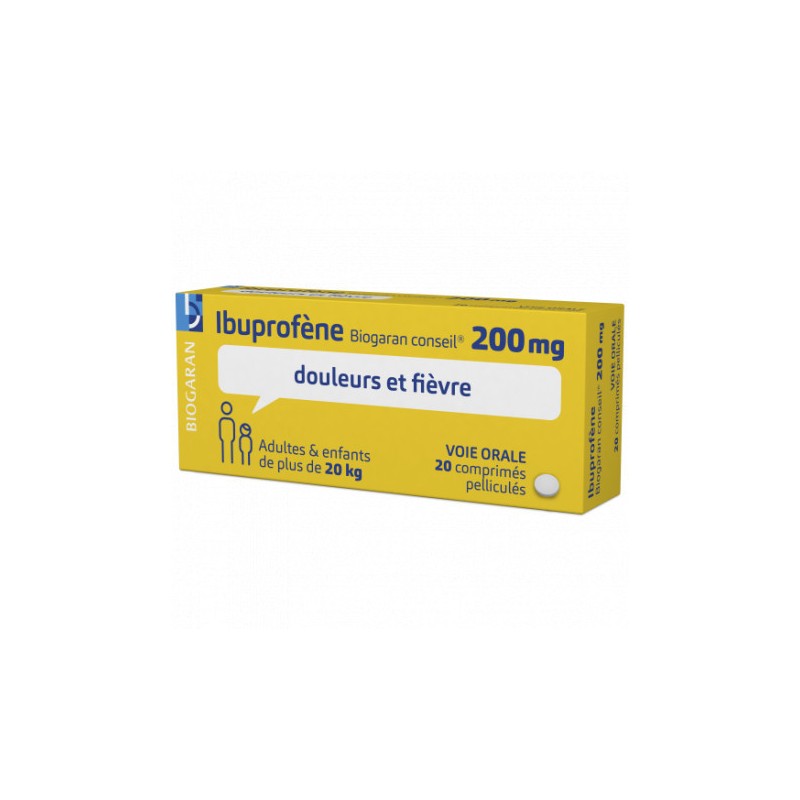 Ibuprofen 200 mg Biogaran Conseil - 20 Film-coated tablets