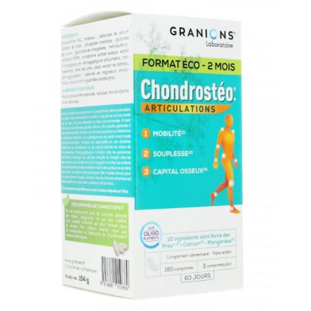 Chondrostéo+ - Articulations - Granions - 2 Months - 180 Tablets