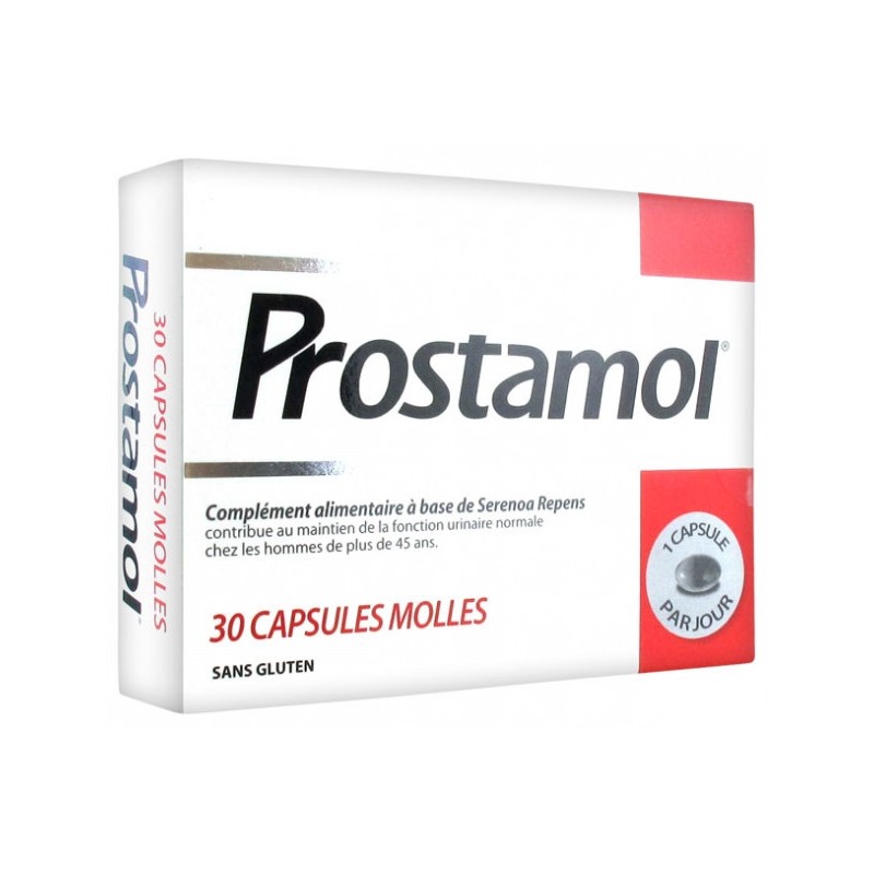 Prostamol Complément alimentaire Serenoa Repens, Fonction urinaire, 30 capsules molles