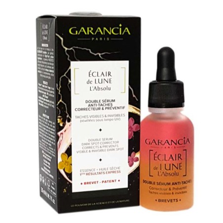 Eclair de lune "l'absolu"- double anti-dark spot serum- garancia 30 ml