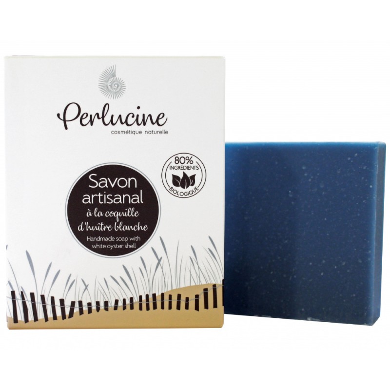 Savon Artisanal à la Coquille d'huître blanche - Perlucine - 100g
