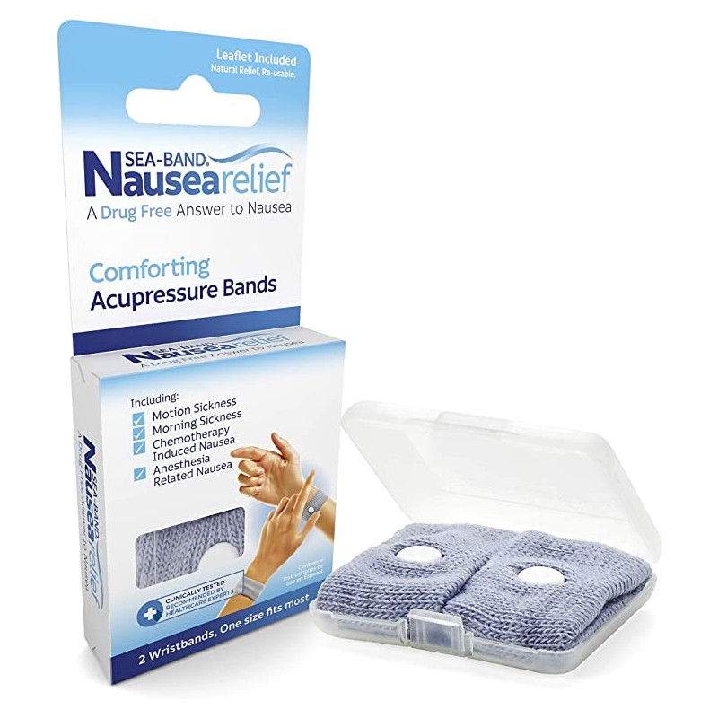 Bracelet d'Acupression Sea Band - Apaise Nausées - Adulte (2 Coloris Au Choix)