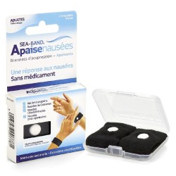  Bracelet d'Acupression - Apaise Nausées - Adulte - Sea Band - Sea band