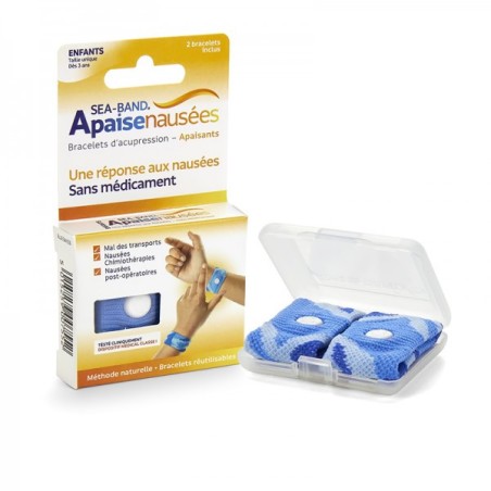 Bracelet d'Acupression - Apaise Nausées - Enfant dès 3 Ans - Sea Band