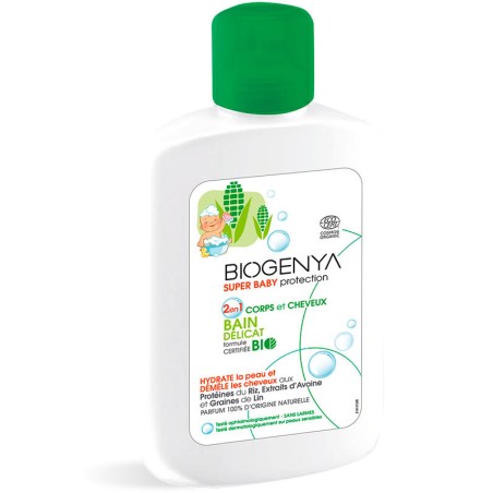 Bain Délicat Corps et Cheveux - Super Baby Protection - Biogenya - 400mL