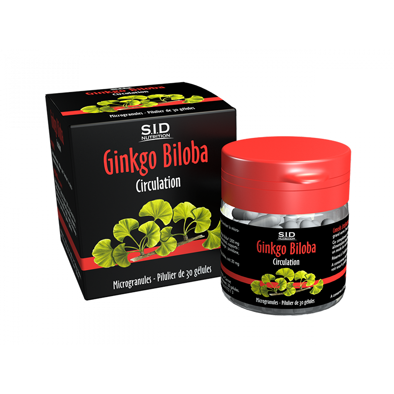 Circulation - Ginkgo Biloba - S.I.D. Nutrition - 30 Comprimés