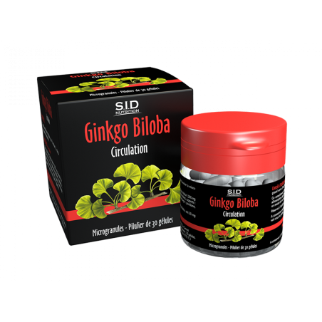 Circulation - Ginkgo Bilboa - S.I.D. Nutrition - 30 Tablets