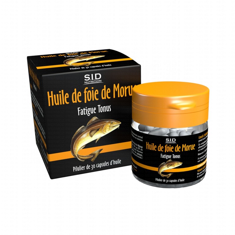Fatigue Tonus - Huile de Foie de Morue - S.I.D. Nutrition - 30 Comprimés