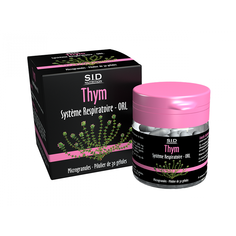Système Respiratoire - ORL - Thym - S.I.D. Nutrition - 30 Comprimés