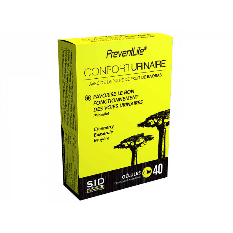 Confort Urinaire - PreventLife - S.I.D. Nutrition - 40 Comprimés