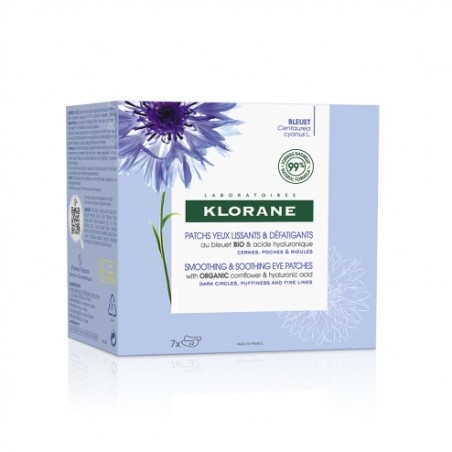 Smoothing & Fatigue-Free Eye Patches - Dark Circles, Pockets & Fine Lines - Klorane - 7x2 Patches