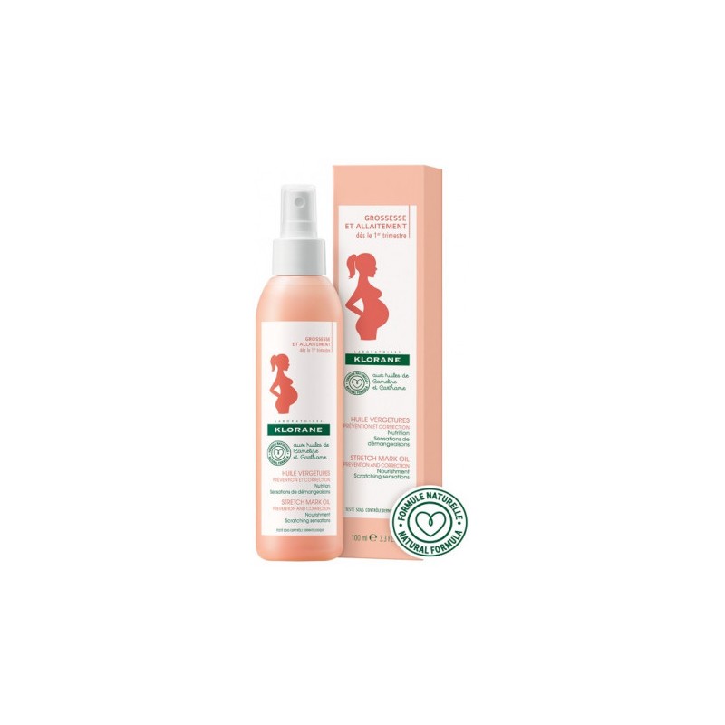 Huile Vergetures - Prévention et Correction - Klorane - 100ml