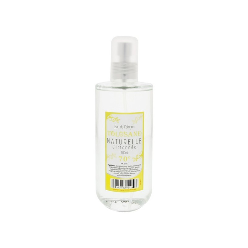 Eau de Cologne Naturelle Citronnée - Tolosane - 200ml
