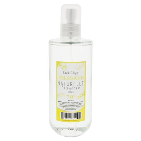 Eau de Cologne Naturelle Citronnée - Tolosane - 200ml