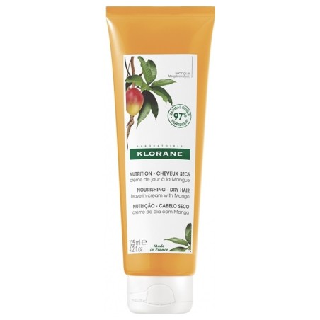 Crème de Jour Sans Rinçage au Beurre de Mangue - Cheveux Secs - Klorane - 125 ml
