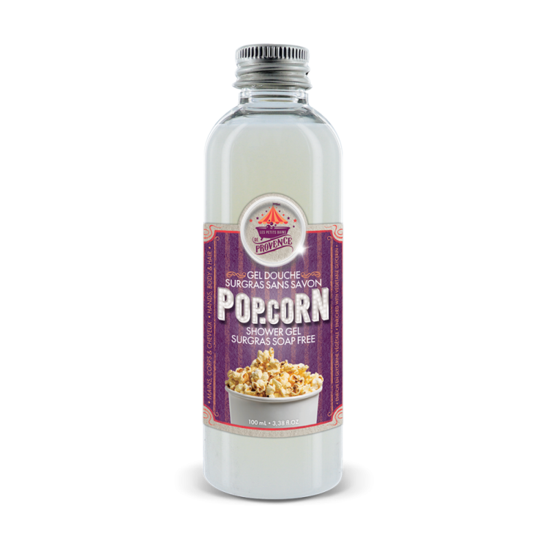 Soap Free Surgras Shower Gel - Popcorn - Les Petits Bains de Provence - 100ml