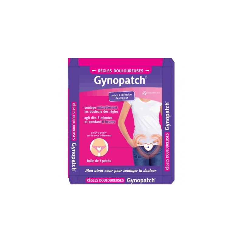 Gynopatch - Patch à Diffusion de Chaleur - Boîte de 3 Patchs