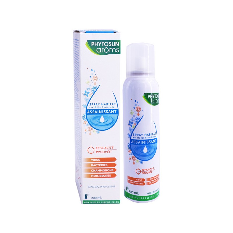Spray Habitat Asainissant Aux Huiles Essentielles 200ml, Phytosun aroms