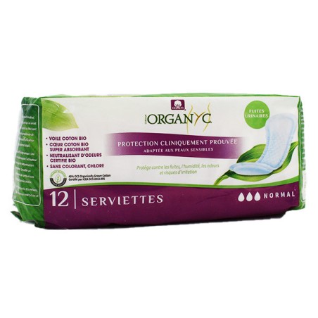 Organyc coton Serviette Bladder weakness Normal 