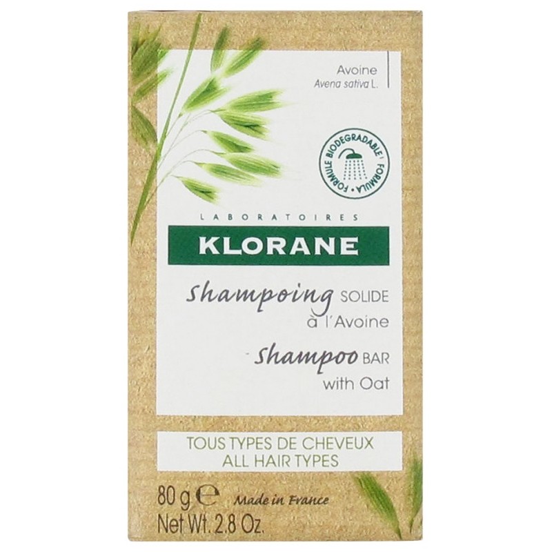 Solid Shampoo with Oats Klorane 80g