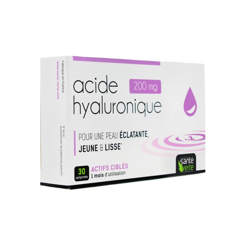 Acide Hyaluronique - Santé Verte - 30 Comprimés de 200mg