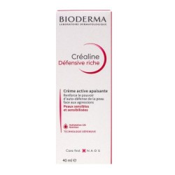 Active Soothing Cream - Créaline Défensive Riche - Sensitive and Sensitized Skin - Bioderma - 40ml