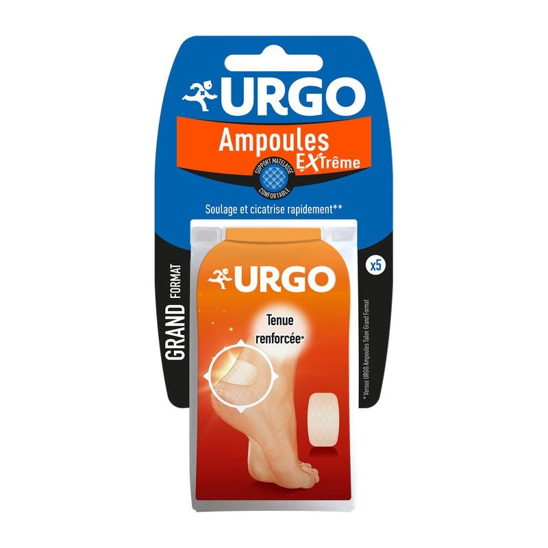 Extreme Blister Dressings - Reinforced Hold - Urgo - 5 Dressings