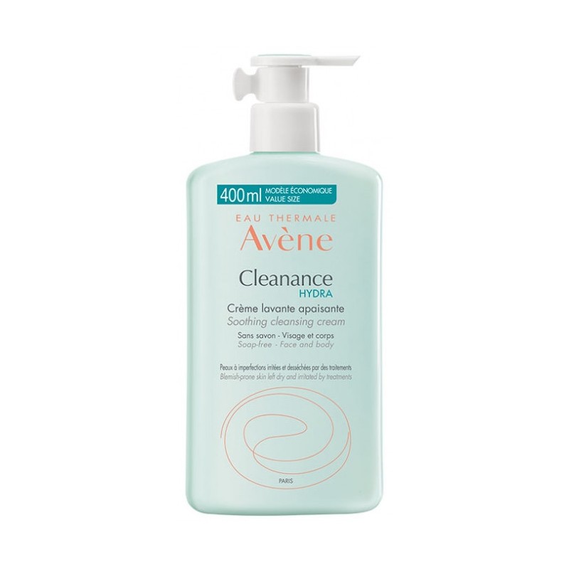 Soothing Cream Wash - Pump Bottle - Cleanance Hydra - Avene - 400ml
