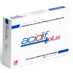 Acidif Plus - Confort Urinaire - Extrait Hibiscus - Libération Prolongée - 14 comprimés