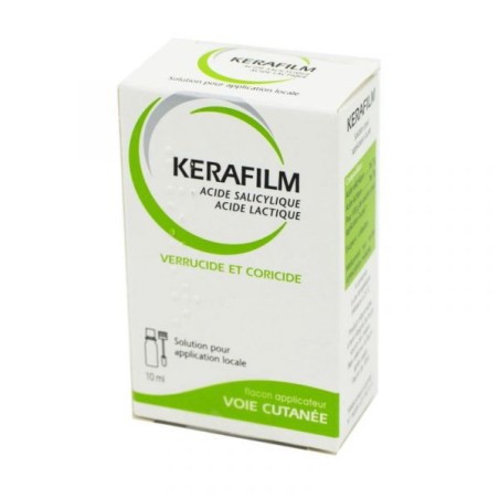 Kerafilm - Verrucide et Coricide - Acide Salicylique - Acide Lactique - 10 ml